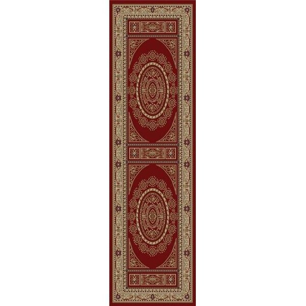 Concord Global Trading Concord Global 44102 2 ft. 3 in. x 7 ft. 7 in. Jewel Aubusson - Red 44102 - main